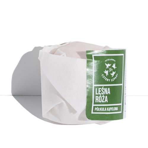 Miniaturka artykułu - CZTERY SZPAKI (4szpaki) P&oacute;łkula kąpielowa leśna r&oacute;ża, 55g	