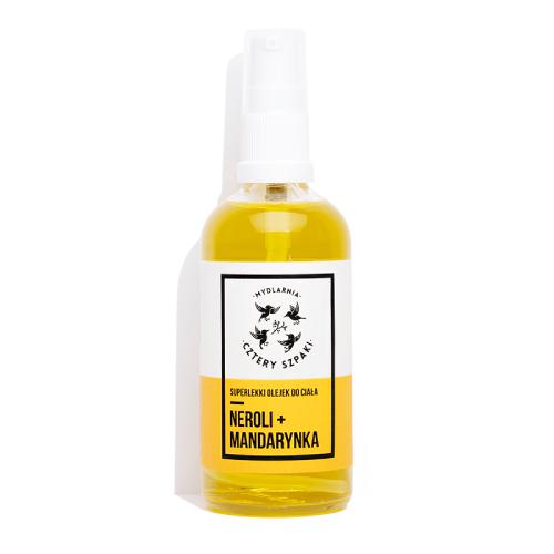 Miniaturka artykułu - CZTERY SZPAKI (4szpaki) Superlekki olejek do ciała Neroli + Mandarynka, 100ml
