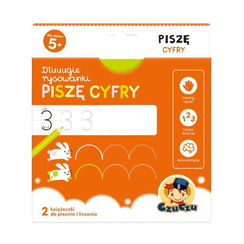 Miniaturka artykułu - CzuCzu Dłuuugie rysowanki. Piszę cyfry dla dzieci 5+