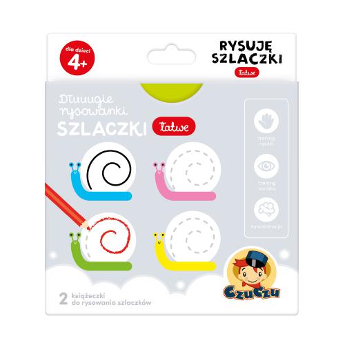 Zdjęcie produktu - CzuCzu Dłuuugie rysowanki Rysuję szlaczki  - łatwe dla dzieci 4+