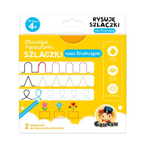 Miniaturka artykułu - CzuCzu Dłuuugie rysowanki Rysuję szlaczki - nieco trudniejsze dla dzieci 4+