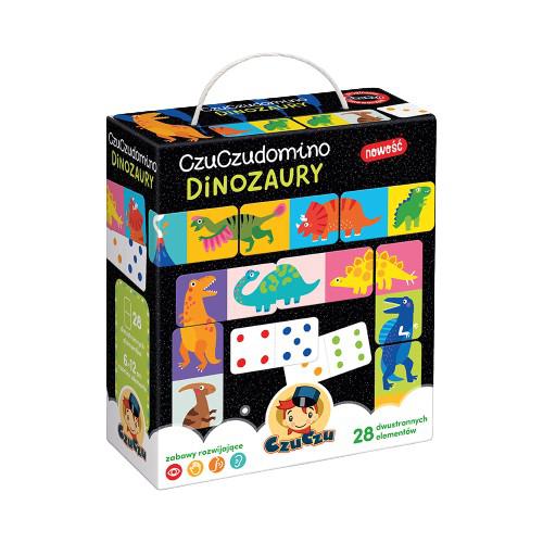 Miniaturka artykułu - CzuCzu Domino Dinozaury dla dzieci 2+