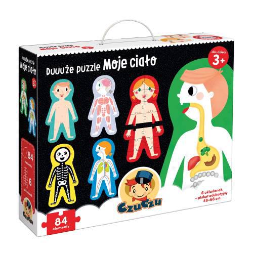 Miniaturka artykułu - CzuCzu Duuuże puzzle Moje ciało dla dzieci 3+