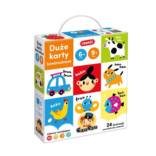 Zdjęcie produktu - CzuCzu Duże karty kontrastowe dla dzieci 6m+