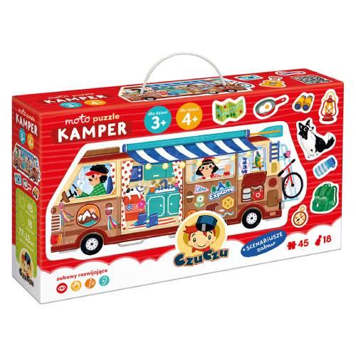 CzuCzu Moto puzzle Kamper dla dzieci 3+, 40 element&oacute;w