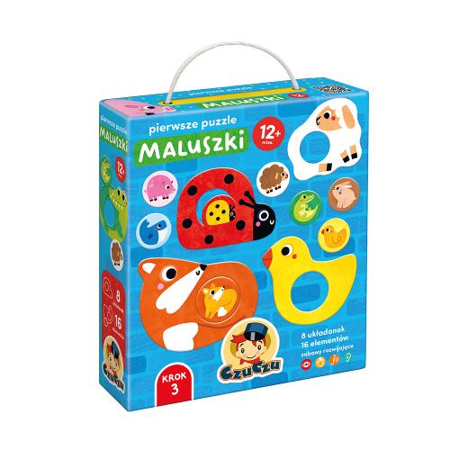 Miniaturka artykułu - CzuCzu Pierwsze puzzle Maluszki 12m+ 8 układanek, 16 element&oacute;w