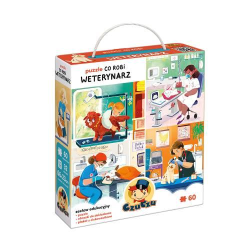Miniaturka artykułu - CzuCzu Puzzle Co robi Weterynarz, 60 element&oacute;w