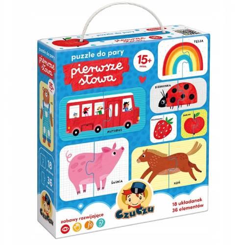Miniaturka artykułu - CzuCzu Puzzle do pary Pierwsze słowa, 36 element&oacute;w