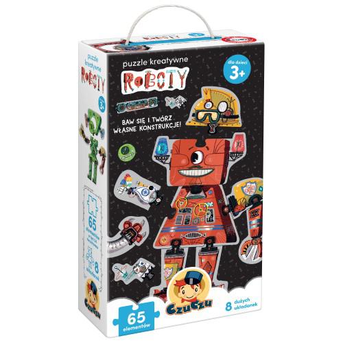 Miniaturka artykułu - CzuCzu Puzzle kreatywne Roboty dla dzieci 3+