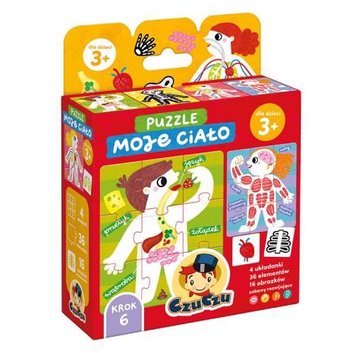 Miniaturka artykułu - CzuCzu Moje ciało Puzzle dla dzieci 3+, 36 element&oacute;w
