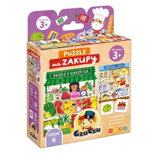 Miniaturka artykułu - CzuCzu Na zakupy Puzzle dla dzieci 3+, 36 element&oacute;w