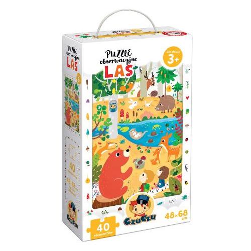 Miniaturka artykułu - CzuCzu Puzzle obserwacyjne Las dla dzieci 3+