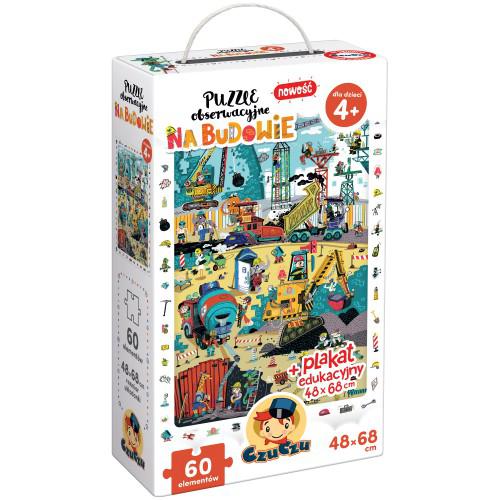 Miniaturka artykułu - CzuCzu Puzzle obserwacyjne Na budowie dla dzieci 4+