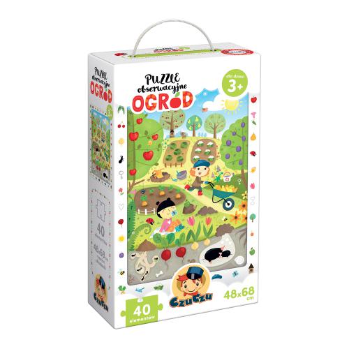 Miniaturka artykułu - CzuCzu Puzzle obserwacyjne Ogr&oacute;d dla dzieci 3+