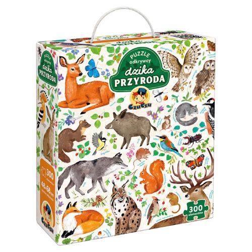 Miniaturka artykułu - CzuCzu Puzzle Odkrywcy 7+ Dzika Przyroda, 300 element&oacute;w