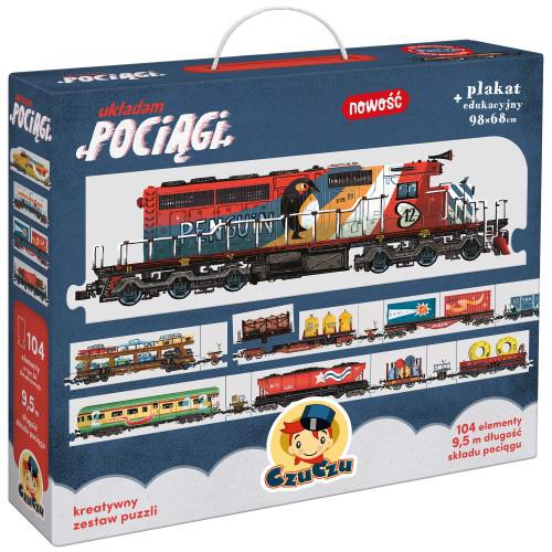 Miniaturka artykułu - CzuCzu Puzzle Układam pociągi dla dzieci 5+