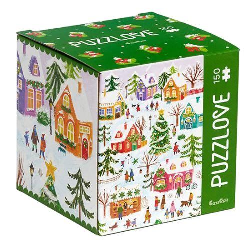 Miniaturka artykułu - CzuCzu Puzzlove 6+ Zimowe spotkania, 150 element&oacute;w