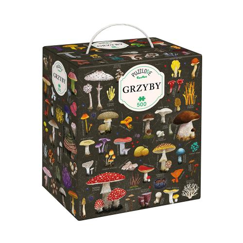 Miniaturka artykułu - CzuCzu Puzzlove Grzyby Puzzle, 500 element&oacute;w