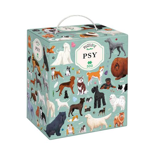 Miniaturka artykułu - CzuCzu Puzzlove Psy Puzzle, 500 element&oacute;w