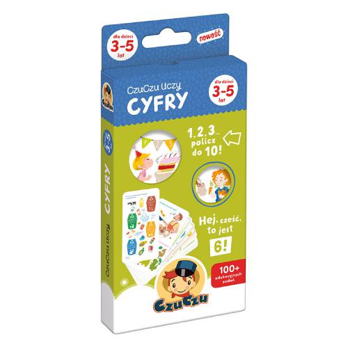 Miniaturka artykułu - CzuCzu Uczy Cyfry Książka edukacyjna dla dzieci 3-5 lat, 1 szt.