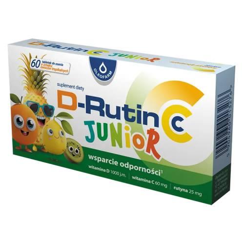 Miniaturka artykułu - D-Rutin CC Junior, 60 tabletek do ssania