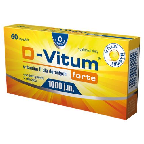 Zdjęcie produktu - D-Vitum forte 1000j.m., 60 kaps.