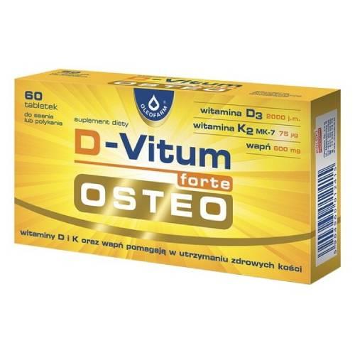 Miniaturka artykułu - D-Vitum forte Osteo - 60 tabletek