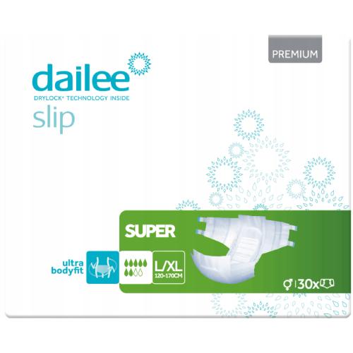 Miniaturka artykułu - DAILEE Slip Premium Super L/XL Pieluchy anatomiczne, 30 sztuk