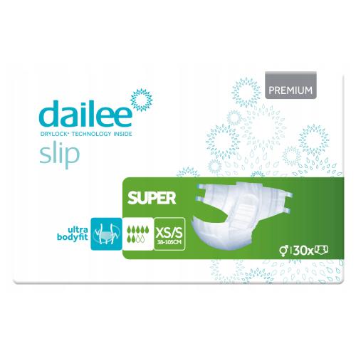 Miniaturka artykułu - DAILEE Slip Premium Super XS/S Pieluchy anatomiczne, 30 sztuk