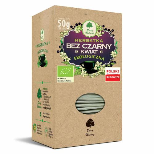 Miniaturka artykułu -  DARY NATURY Bez czarny kwiat EKO, 25 saszetek