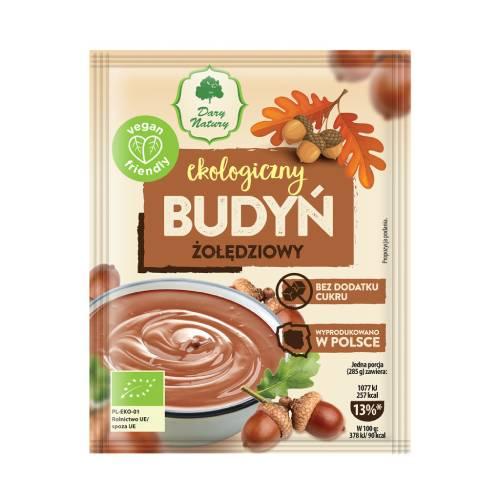 Miniaturka artykułu - DARY NATURY Ekologiczny budyń żołędziowy, 40g