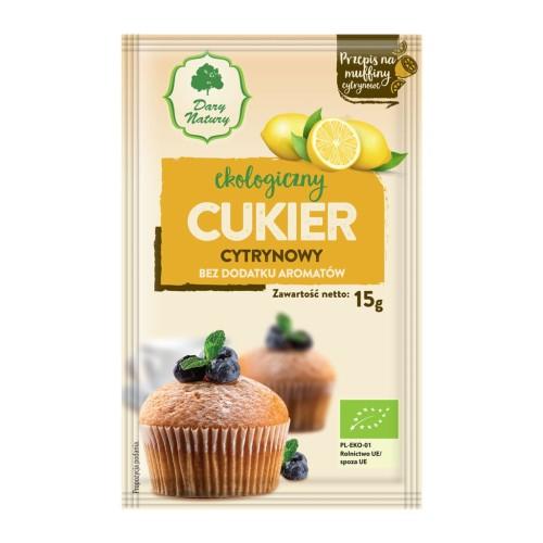 Miniaturka artykułu - DARY NATURY Cukier cytrynowy EKO, 15g