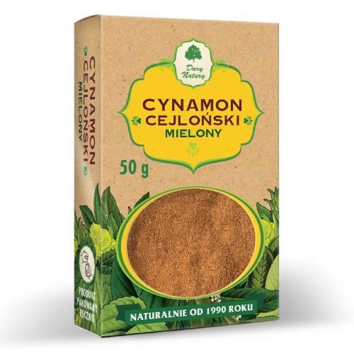 Miniaturka artykułu - DARY NATURY Cynamon Cejloński mielony, 50 g