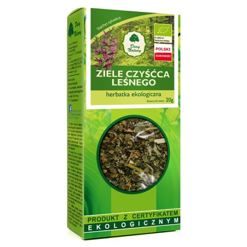 Miniaturka artykułu - DARY NATURY Czyściec leśny ziele EKO, 20g
