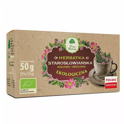 Miniaturka artykułu - DARY NATURY Eko Herbatka Starosłowińska, 25 x 2 g