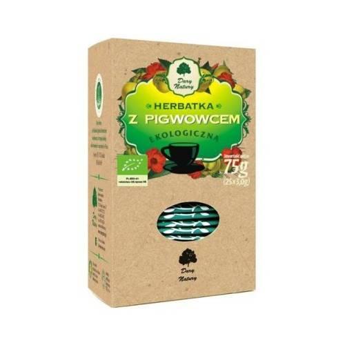 Miniaturka artykułu - DARY NATURY Ekologiczna herbatka z pigwowcem, 25x3g