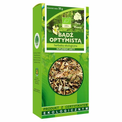 Miniaturka artykułu - DARY NATURY Herbatka Ekologiczna Bądź Optymistą, 50g