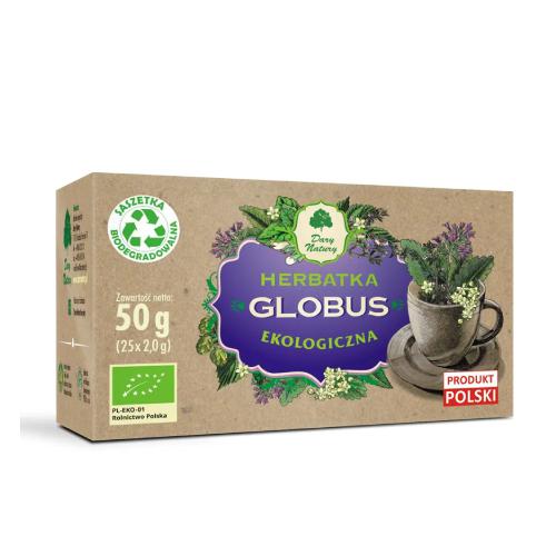 Miniaturka artykułu - DARY NATURY Herbatka GLOBUS, 25 x 2,0g VAT8%
