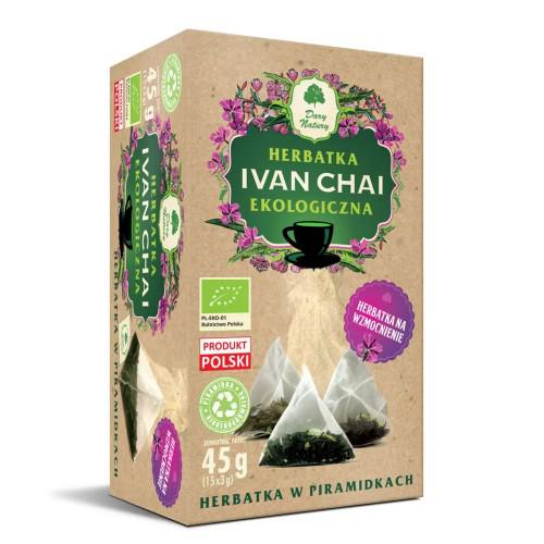 Miniaturka artykułu - Dary Natury Herbatka Ivan Chai BIO piramidki, 15x3g