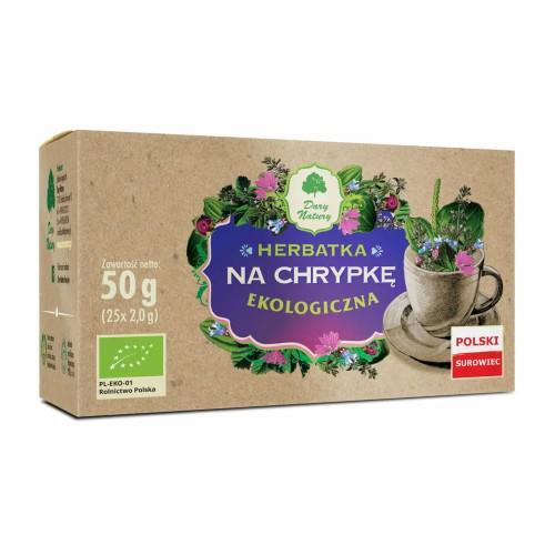 Miniaturka artykułu - DARY NATURY HERBATKA NA CHRYPKĘ BIO (25 x 2 g), 50 g
