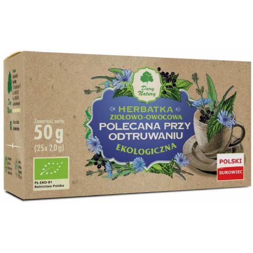 Miniaturka artykułu - DARY NATURY Herbatka ekologiczna Polecana przy odtruwaniu, 25x2g