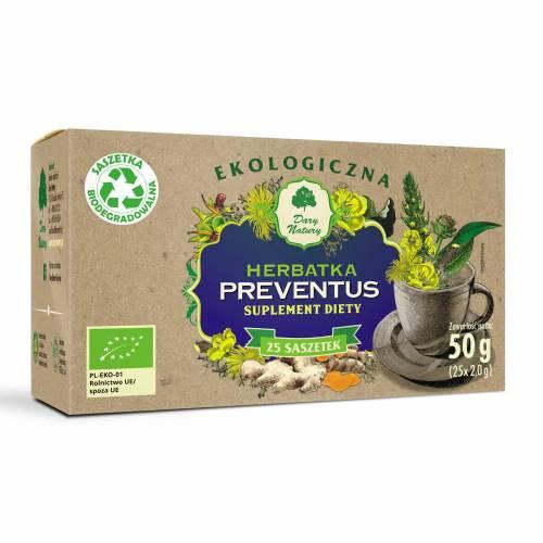 Miniaturka artykułu - DARY NATURY Herbatka Preventus, 50g