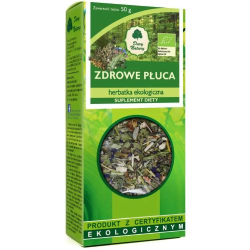 Miniaturka artykułu - DARY NATURY Herbatka ekologiczna Zdrowe Płuca, 50g