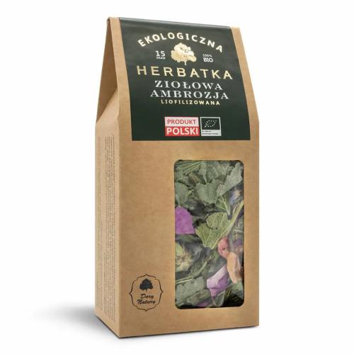 Miniaturka artykułu - DARY NATURY Herbatka ziołowa Ambrozja Liofilizowana Eko, 15g