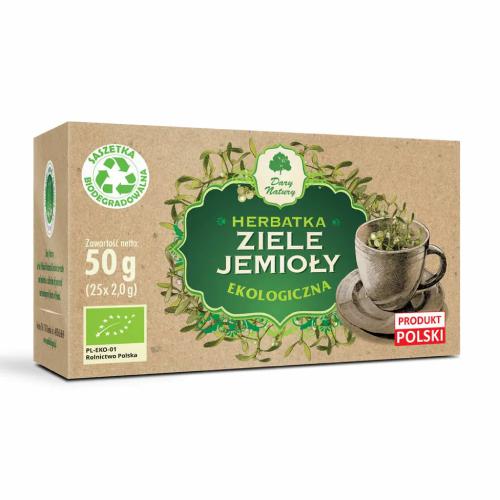 Miniaturka artykułu - DARY NATURY Jemioła ziele EKO, 25 saszetek