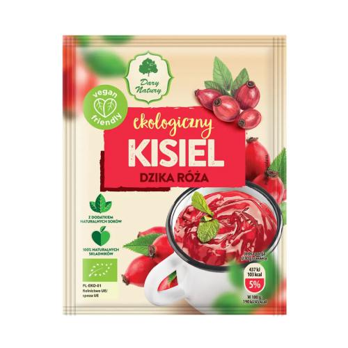 Miniaturka artykułu - DARY NATURY Kisiel Dzika r&oacute;ża EKO, 30g 