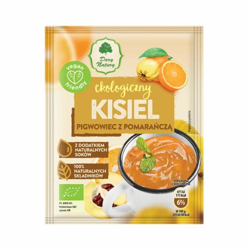 Miniaturka artykułu - DARY NATURY Kisiel Pigwowiec z pomarańczą EKO, 30g