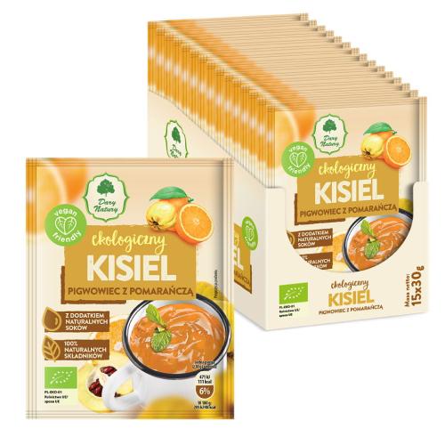 Miniaturka artykułu - DARY NATURY Kisiel Pigwowiec z pomarańczą EKO, 15 x 30 g