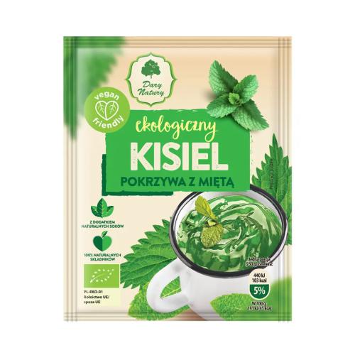Miniaturka artykułu - DARY NATURY Kisiel Pokrzywa z Miętą EKO, 30g