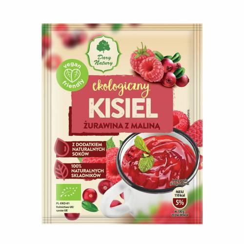 Miniaturka artykułu - Dary Natury Kisiel Żurawina z maliną, 30 g